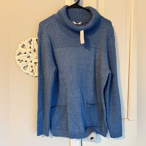 Blue Turtleneck Sweater Christopher Banks